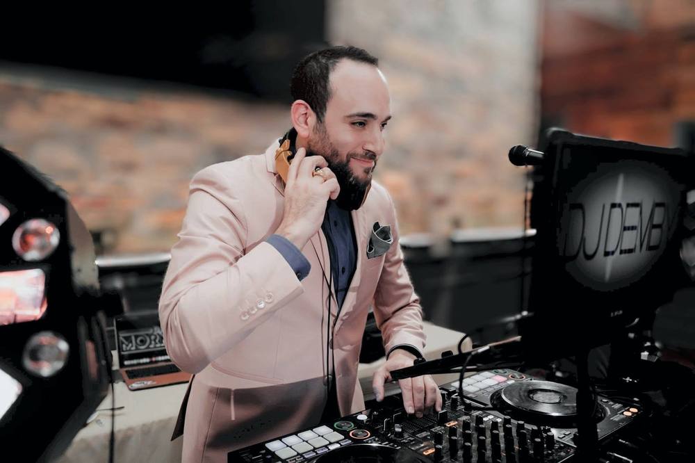 DJ Michael Demby at a wedding event