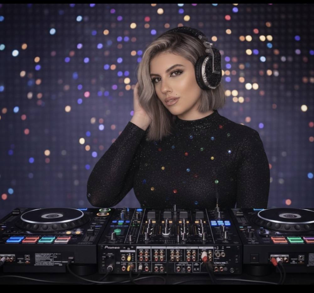 DJ Rain at the decks