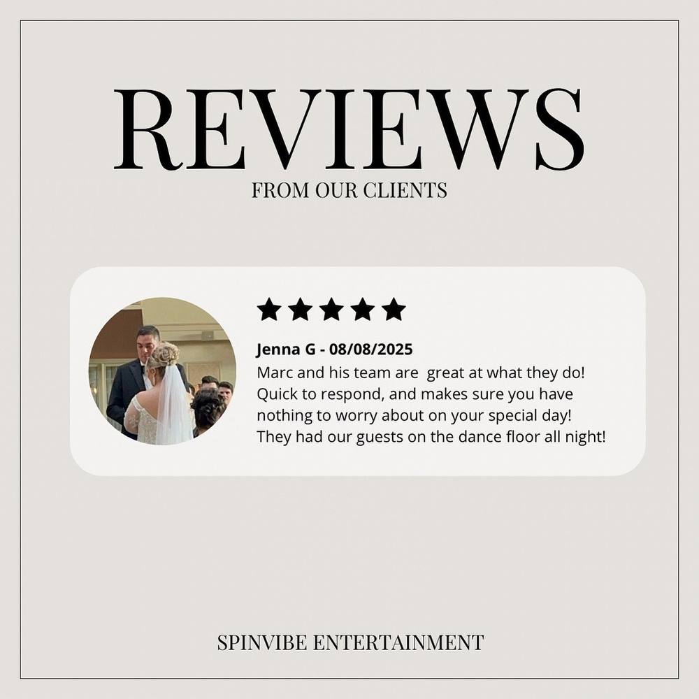 Client review graphic from Jenna G dated 08/08/2025